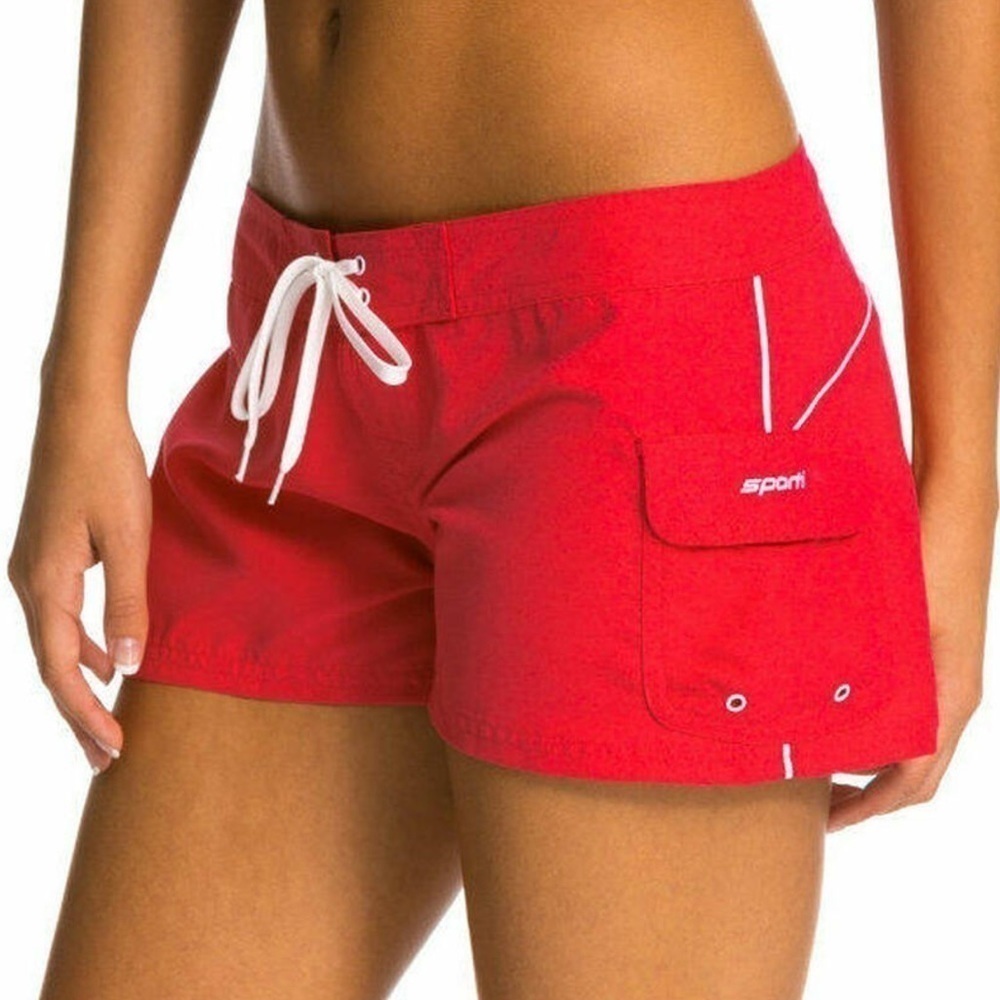 SPORTI Short Red BOARD SHORTS Large excellent condition